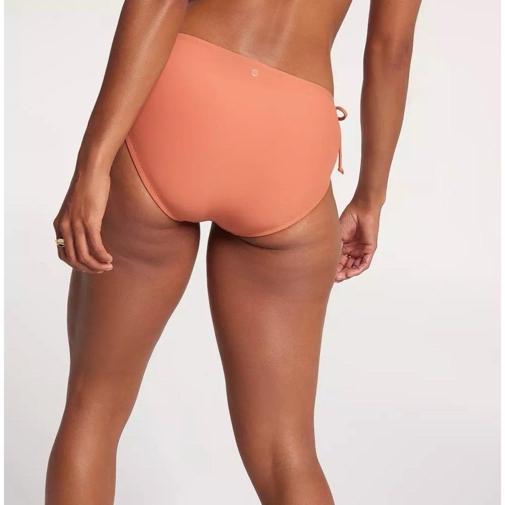 Women's High-Rise Bikini Bottoms in Terracotta - Picture 2 of 5